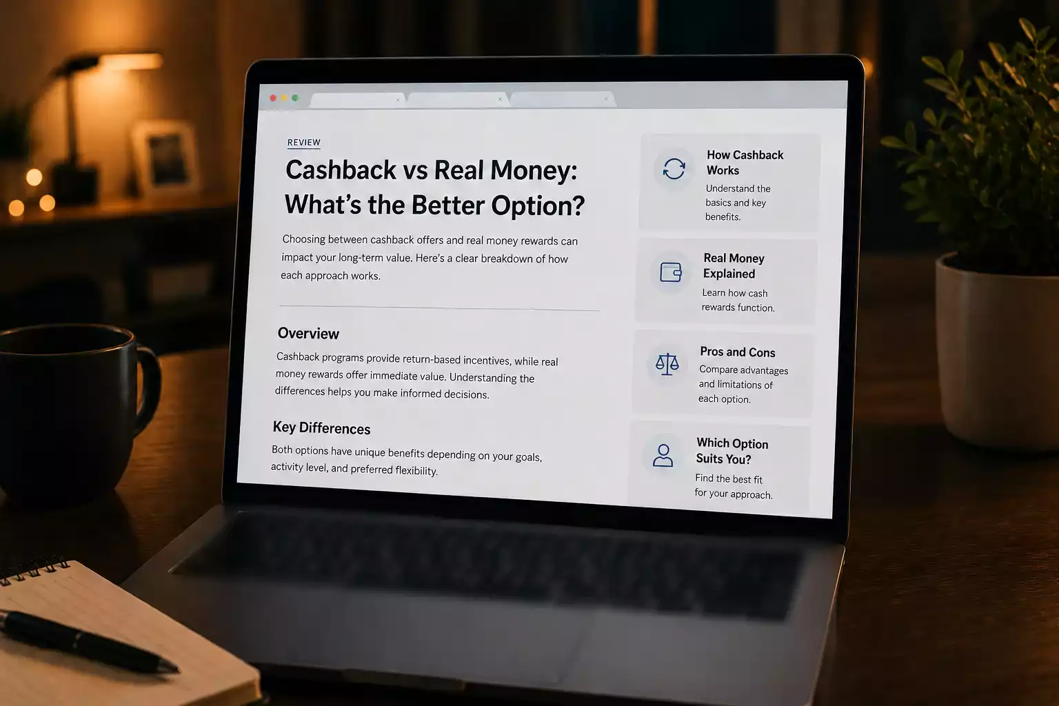 Casino affiliate review website with promotional content and comparison tables