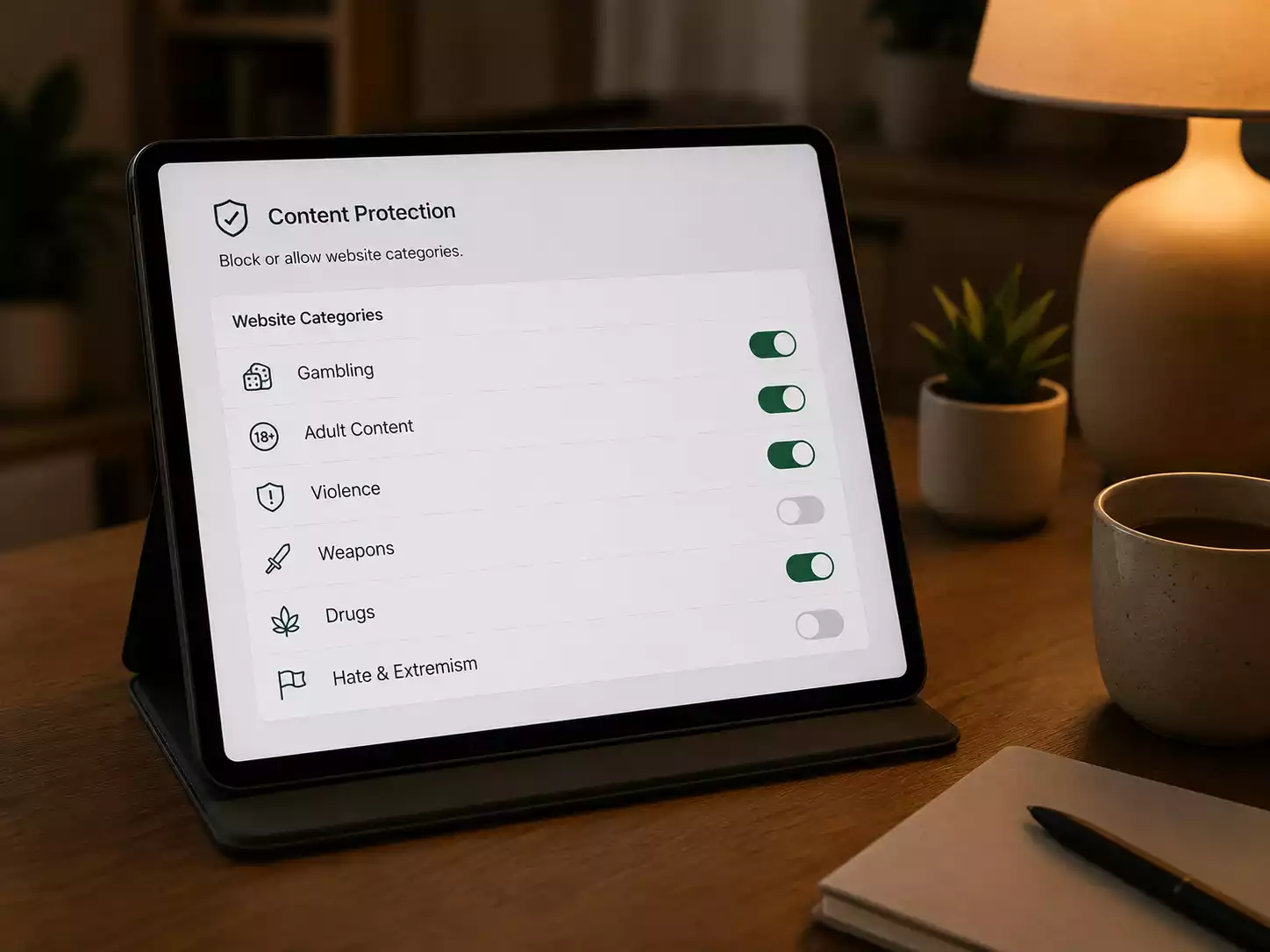 BetBlocker network-level casino site filter running on smartphone and laptop