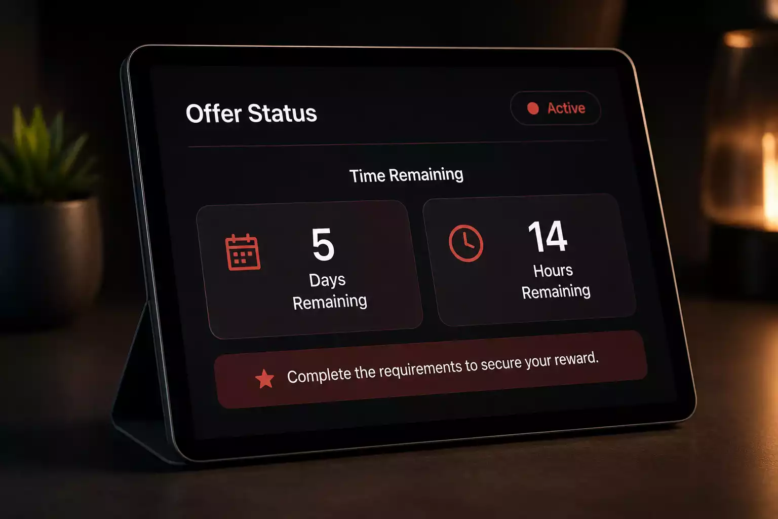 Casino bonus expiry countdown timer showing remaining days to clear wagering