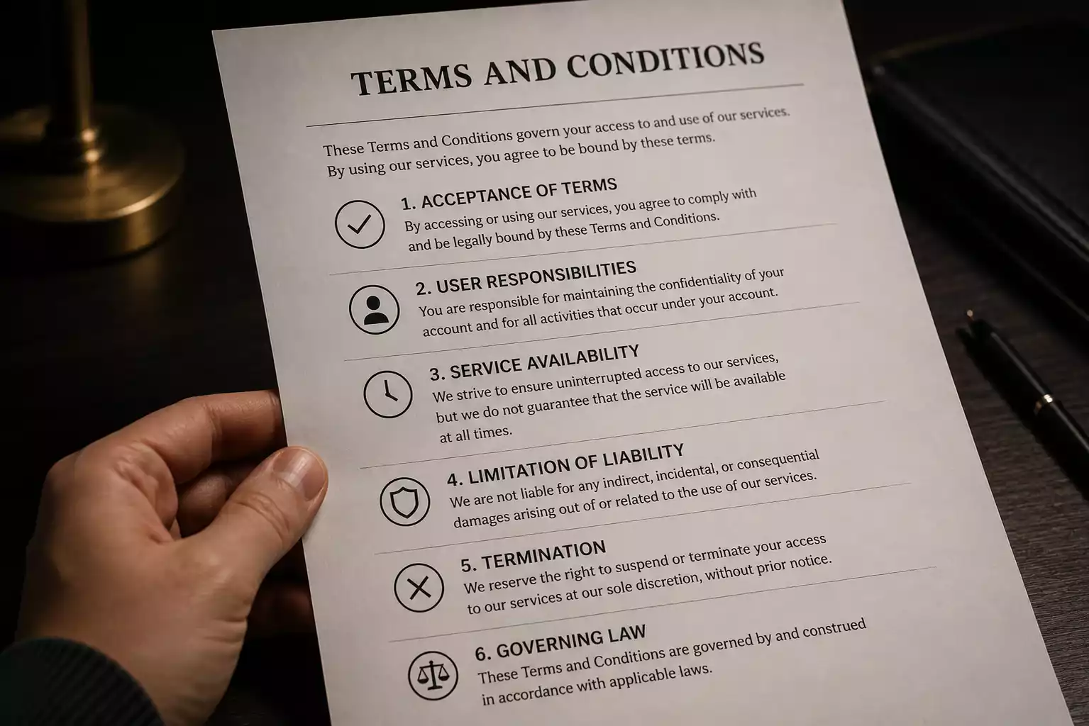 Casino bonus terms fine print magnified through reading glass on document