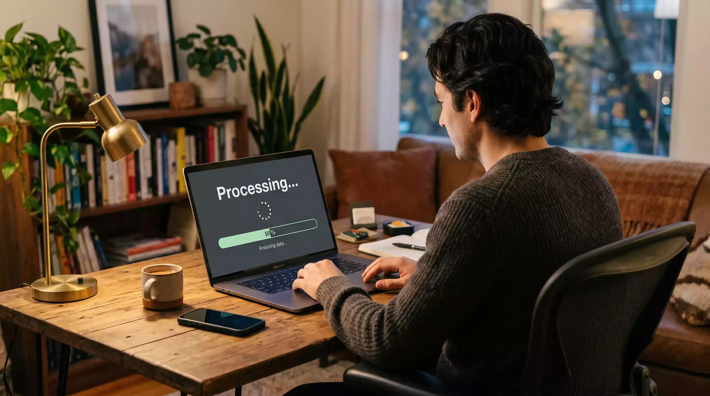 Person checking a pending withdrawal notification on a laptop screen while waiting for casino payout processing