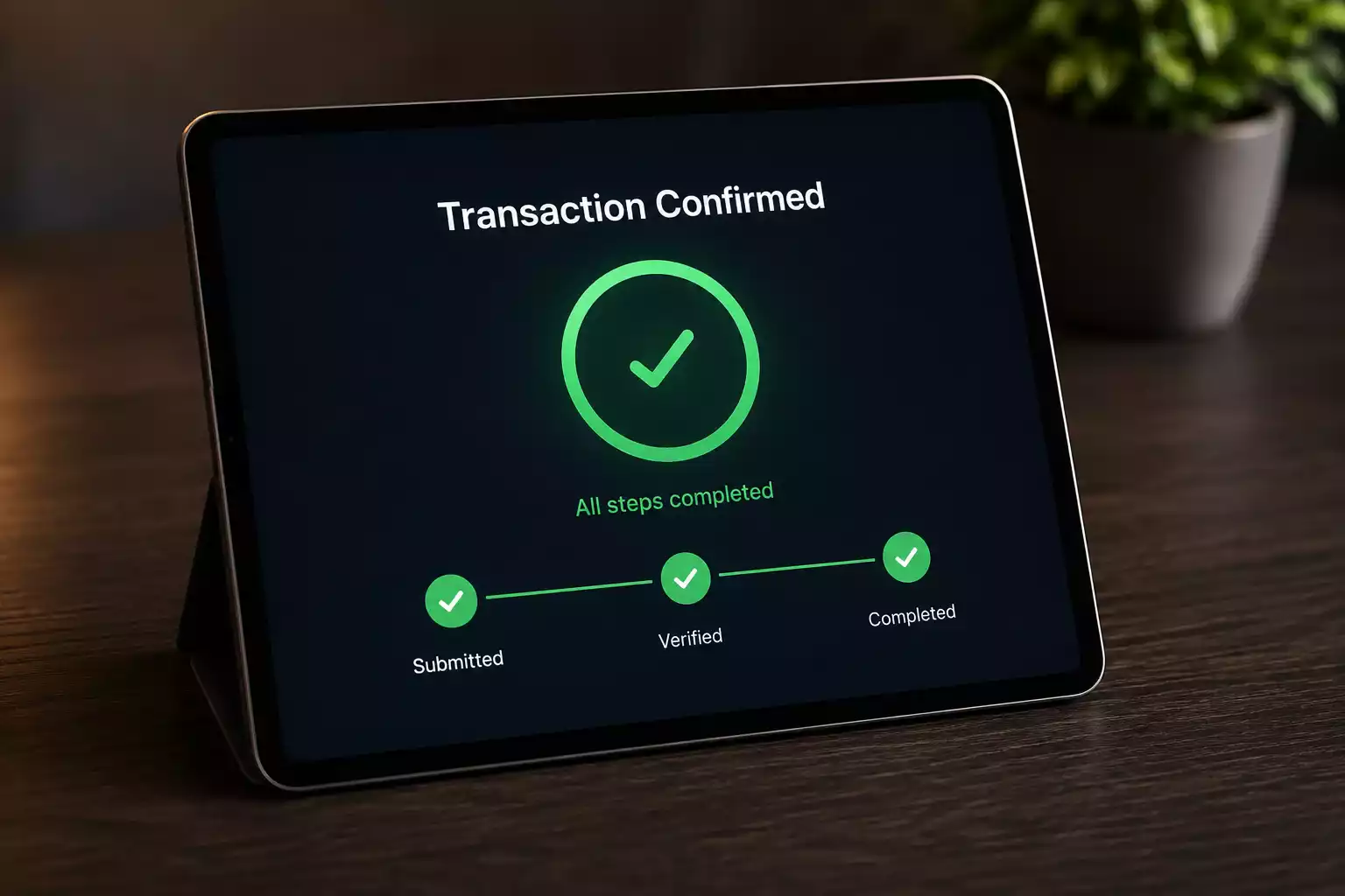 Blockchain transaction confirmation screen for cryptocurrency casino withdrawal
