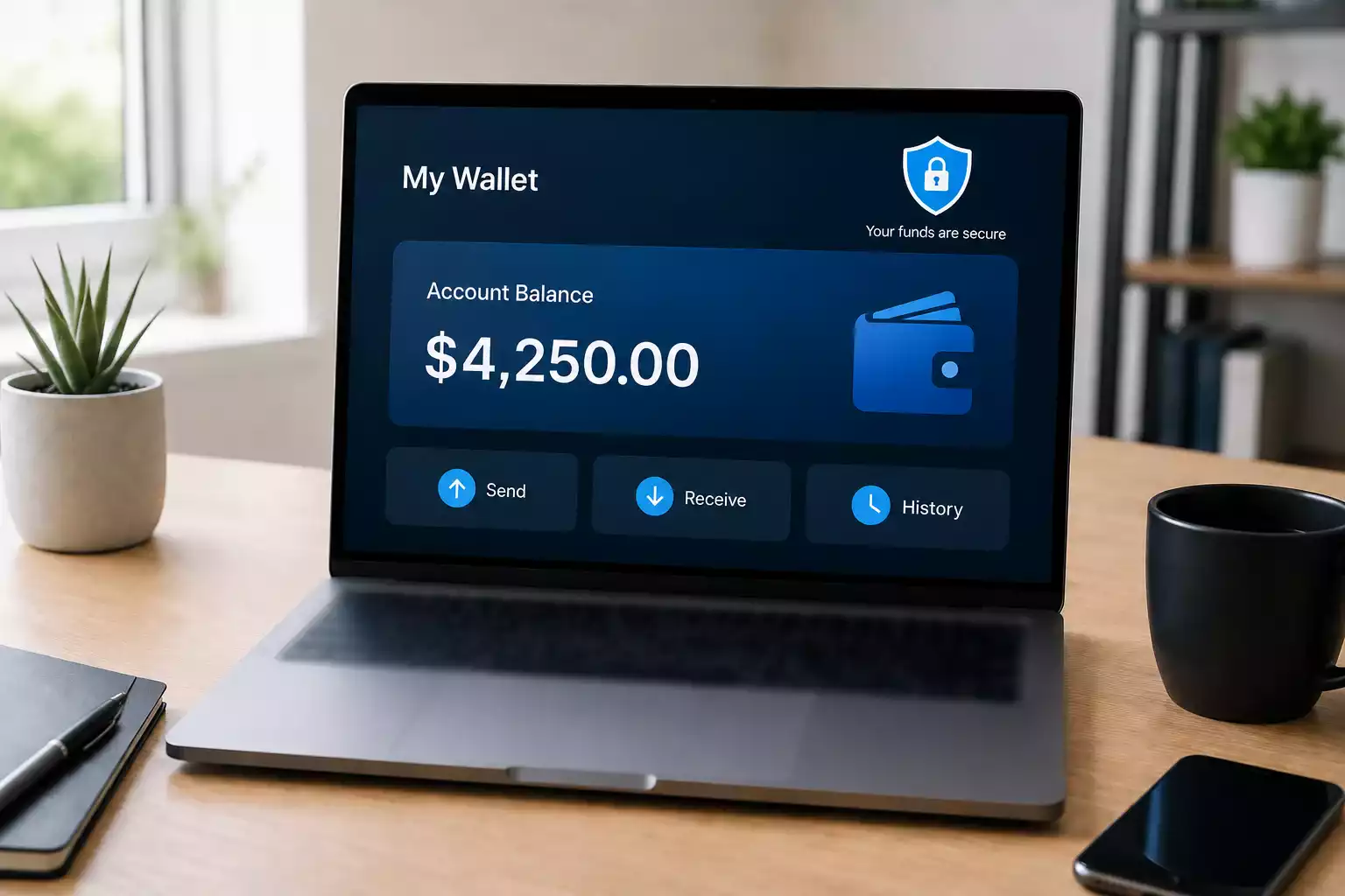 E-wallet payment method providing additional security layer for casino transactions