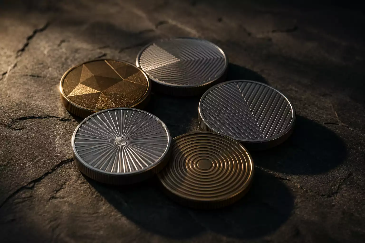 Ethereum Litecoin and XRP cryptocurrency tokens used for casino payments