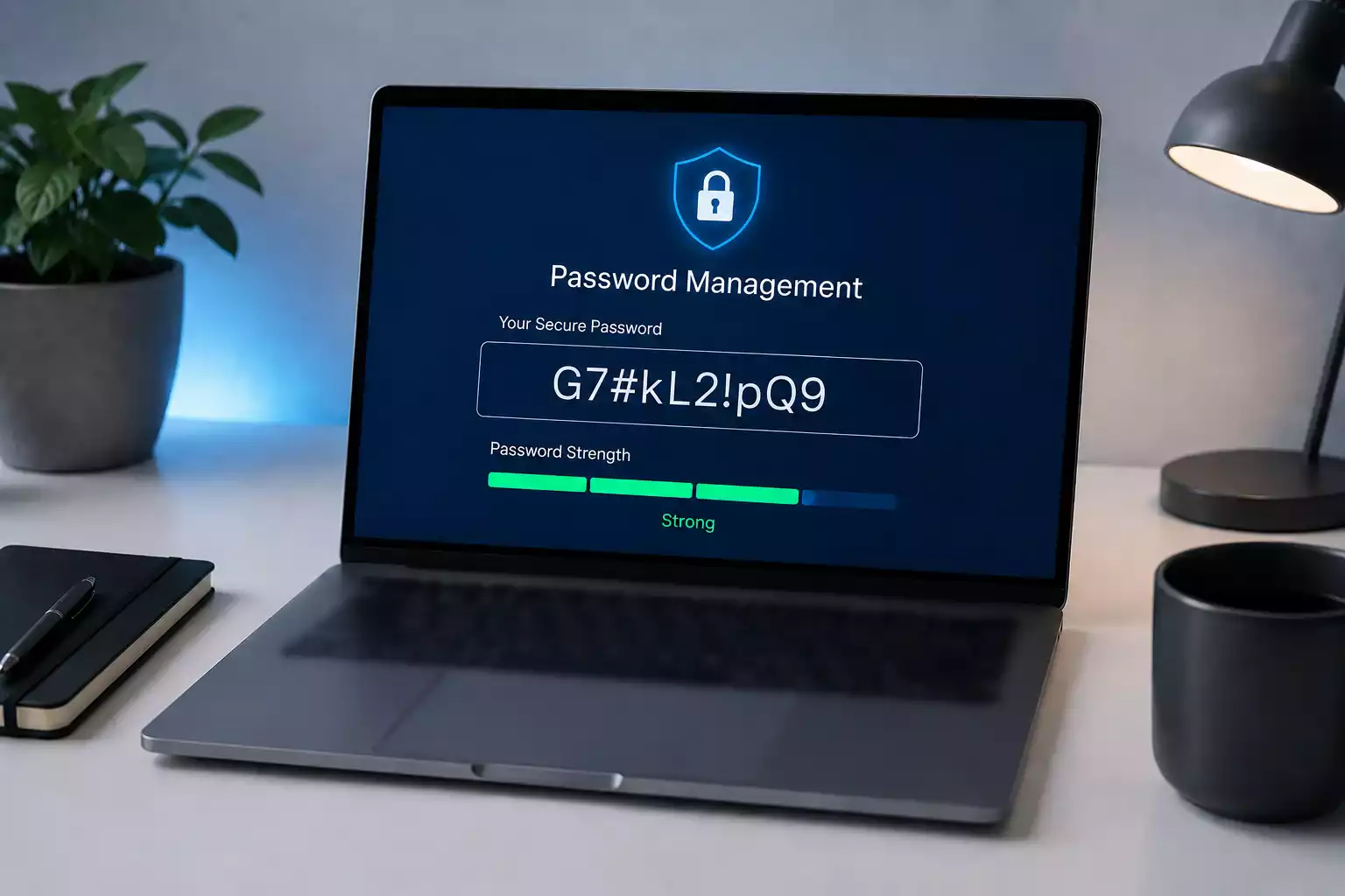 Password manager application generating strong unique credentials for casino accounts