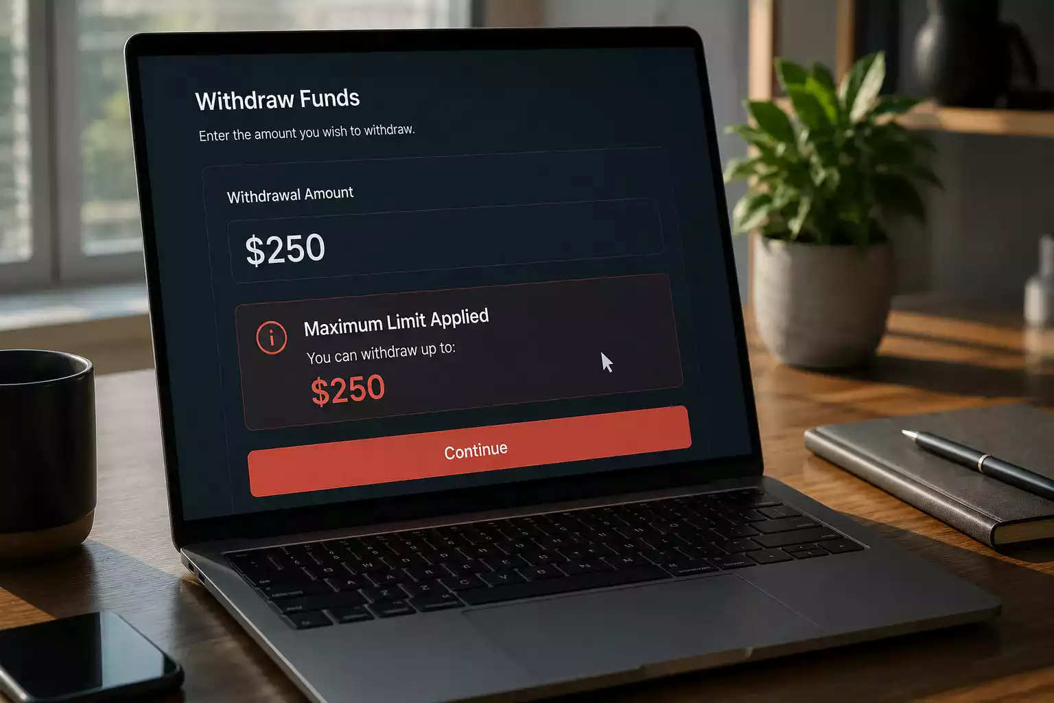 Casino withdrawal cap on bonus winnings limiting maximum cashout amount